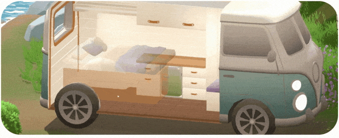 camper van make it home cozy game