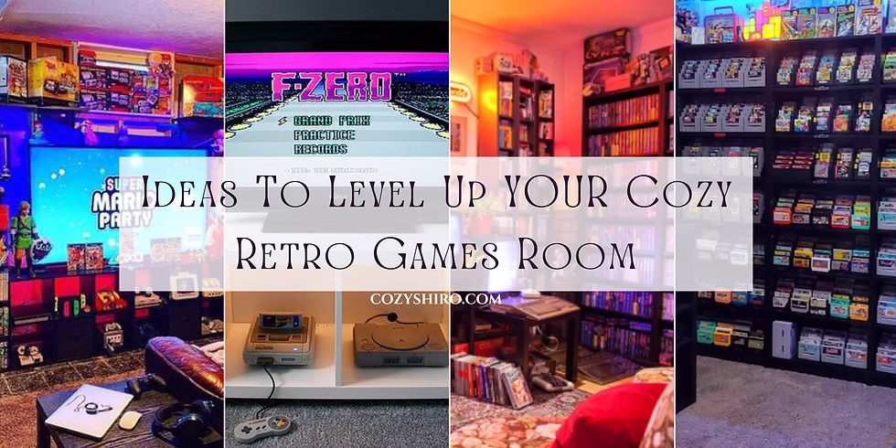 cozy retro games room