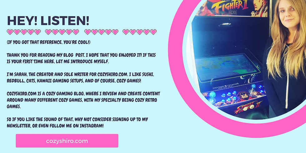 cozy gaming blog